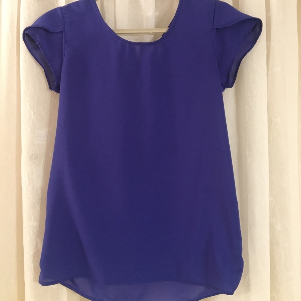 Royal Blue Blouse